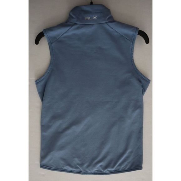 RLX x Ralph Lauren Women's Sz Large Blue Chevron Print RLX Full Zip Vest $178 - Picture 12 of 12